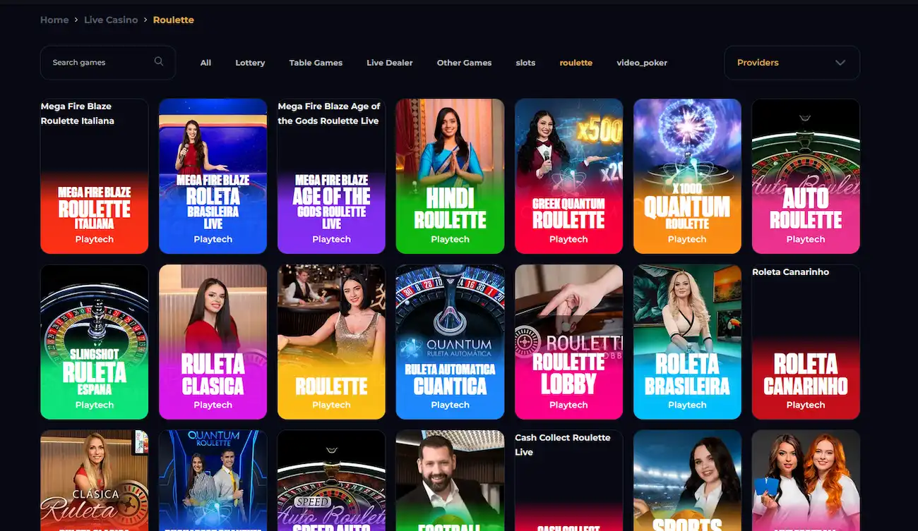 Live-Roulette-Tisch im Goldwin Casino